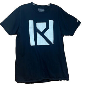 Routine Baseball Black Tee Shirt Men's Large